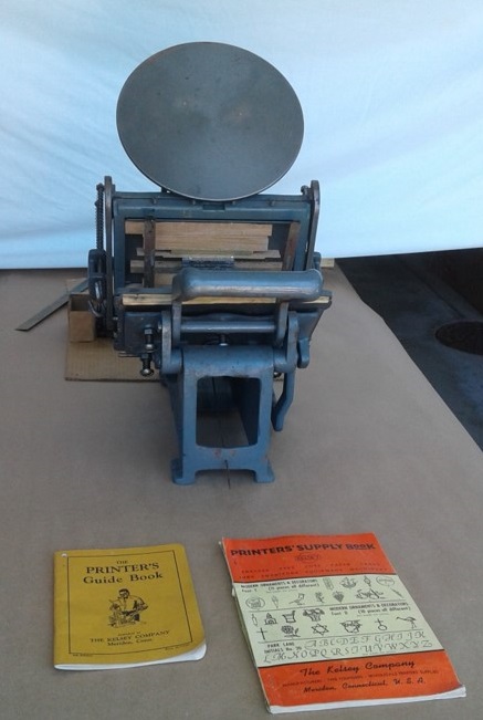 Kelsey
Model 5x8 Printing Press & literature Kelsey
Model 5x8 Printing Press