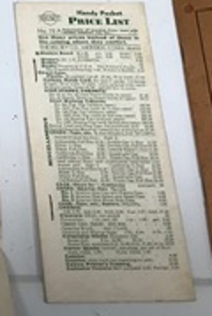 Kelsey Company Price List, 19??