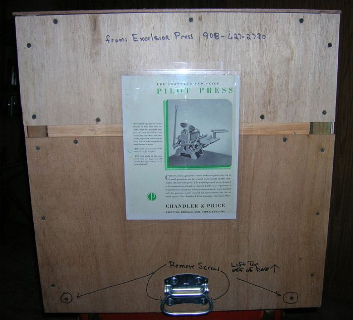 Finished crate, ready to ship