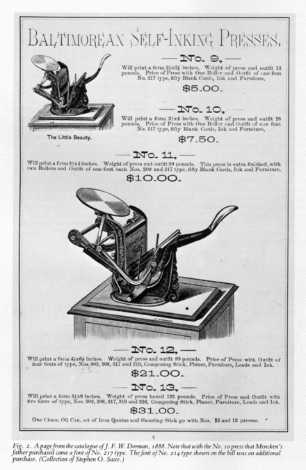 Baltimore Flier -
                  printinghistory.org