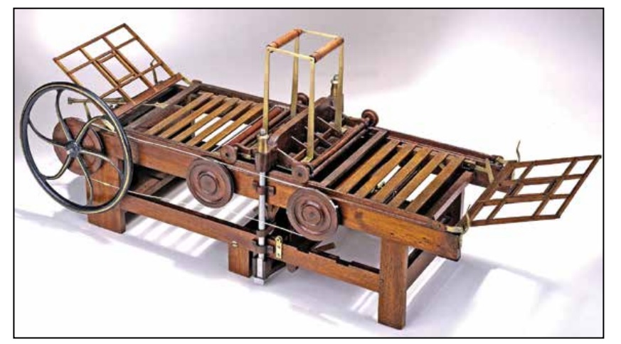 Bed-n-Platen Press Patent Model -
Adams, 1830 Bed-n-Platen Press Patent
Model - Adams, 1830