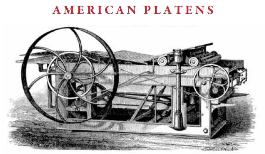 Bed-n-Platen Press - Adams, 1856 Bed-n-Platen Press - Adams, 1856