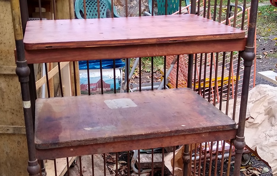 Antique Bindery Cart Shelf Antique Bindery Cart Shelf