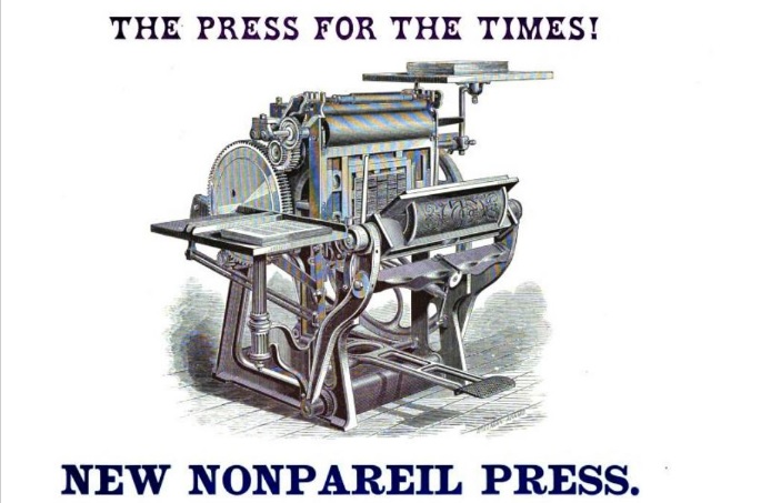 1870 Non
Pareil Press 1870 Non Pareil Press